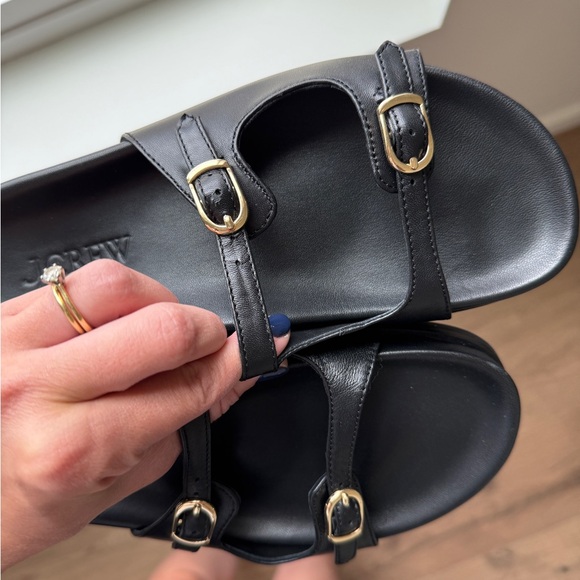 J.Crew Colbie Sandals with Gold Buckles - Picture 3 of 4